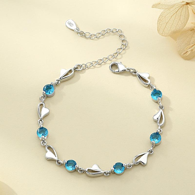 Funkelnde doppelreihige Armbänder für Damen Mädchen Vintage 925 Sterling Silber Kleine Perlen Kette Armband Tägliches Tragen Zirkon Geschenke