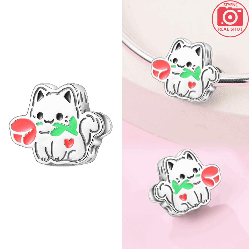 

Оригинальные медные бусины Apple Puppy, нить, бусины в виде кошки и животного, подходят для браслета, аксессуар для DIY, юбилейный изысканный подарок, ювелирные изделия