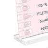 Nail Art Display Board 2mm Acrylic Panel Elegant Standing Versatile Use Cute Photo Props Small with
