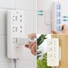 Self-adhesive Wall-mounted Hook Charging Socket Shelf Storage Holder Organizer Fixer Powerful Traceless Cable Seamless Strip