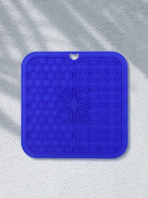1pc-Pet Licking Pad with Suction Cup - Anti Choking Slow Food Pad, Healthy Eating Pet Licking Pad Silicone Food Pad
