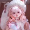 Fuka 1/4 Ball Jointed Doll Sweet Pink Kitten Shuga Fairy Full Set Handmade Collectible Resin Figure Art Photography
