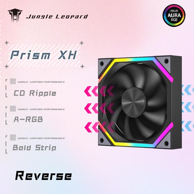 Jungle Leopard Galaxy Prism XH Flowing Running Lights PC Case Fan 120mm  ARGB Cyclic Mirror Light Effect PWM Cooling Fan