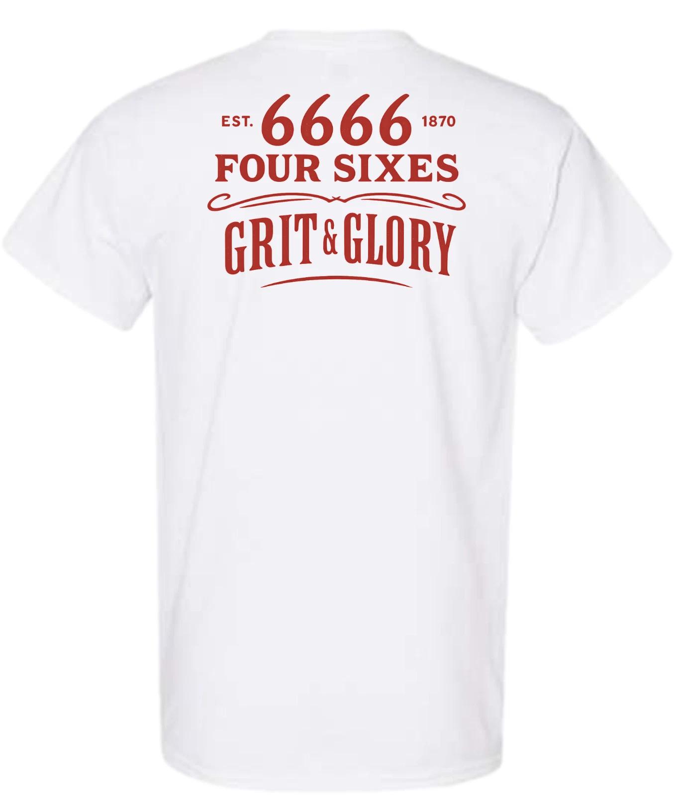 Four Sixes Grit And Glory Short Sleeve T-Shirt 4XL
