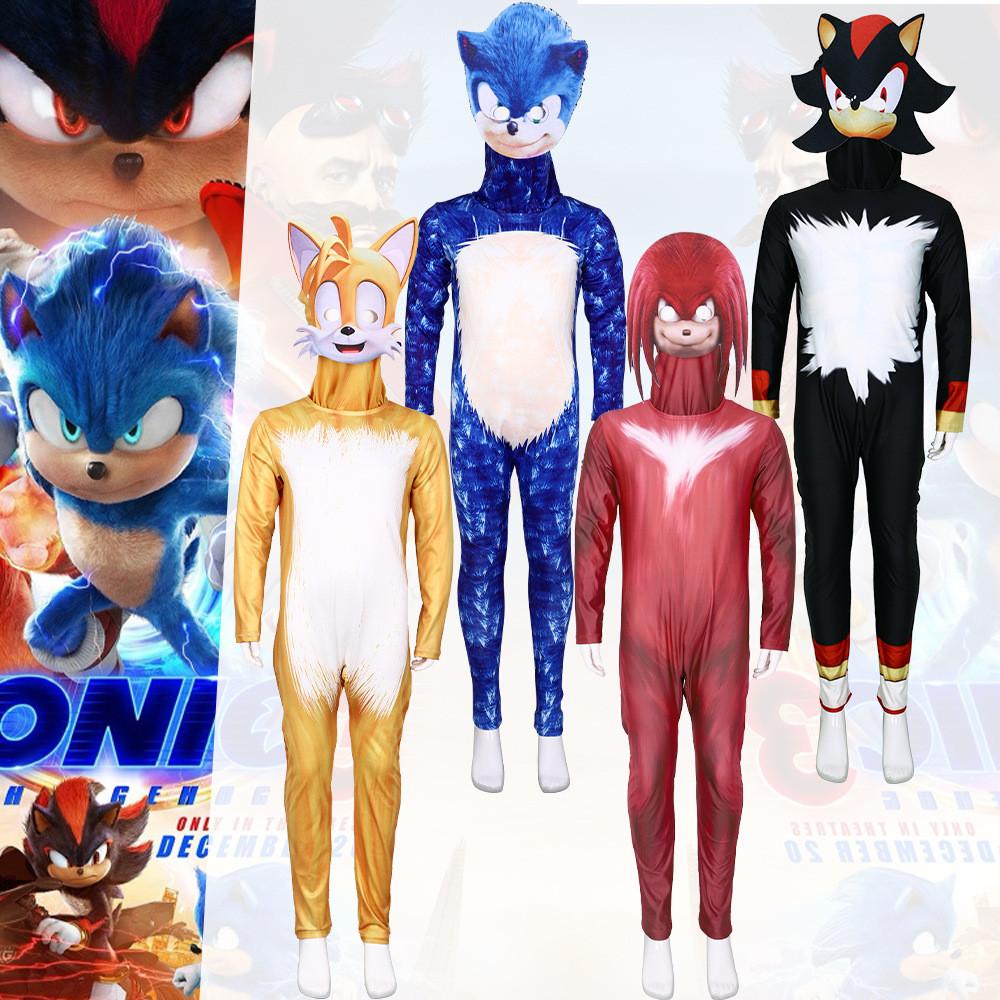 Sonic The Hedgehog Cosplay Bodysuit In Milk Silk For Game Character Role Play