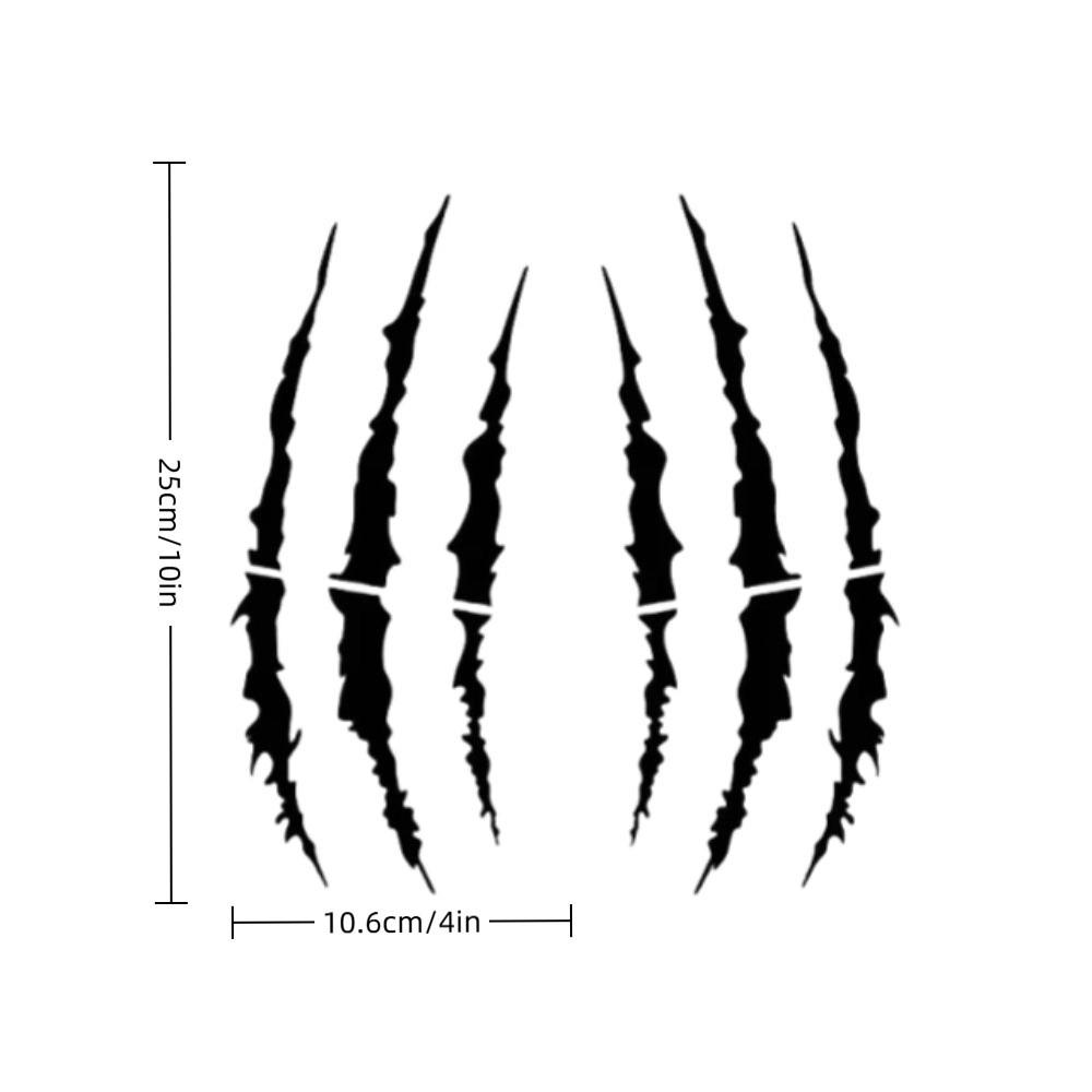 Demon Claw Motorcycle Stickers Covering Scratches DIY Helmet Stickers Solid Color Vinyl Car Vinyl Stickers Vehicle Decoration