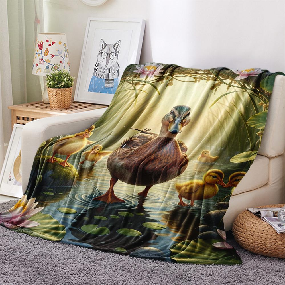 1 Pezzo Coperta in Flanella con Stampa Cartone Animato, Alta Qualità Confortevole per Tutte le Stagioni, Decorazione per la Casa, Calore e Comfort, Perfetta per Regalo di Natale Compleanno