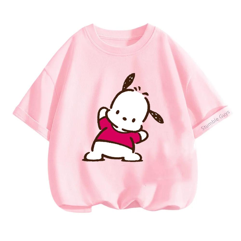 Children's Casual T-Shirt Summer Sanrio Cartoon Short Sleeve Boys' and Girls' Clothing