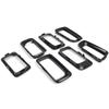 7pcs Front Grille Grill Insert Cover Frame Replacement for Jeep Compass from 2011 to 2016, 51137449207, 51137300589