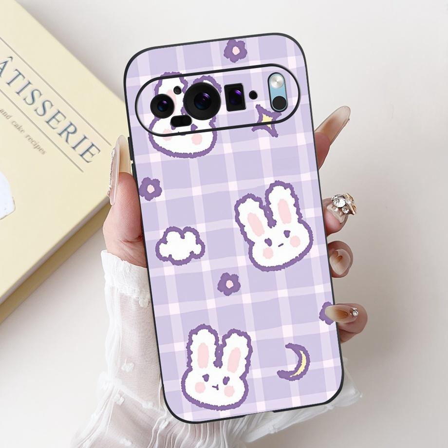 Silicone Butterfly Flower Aesthetic Cover Case For Google Pixel 9 Pro 9A Funda Use For Google 8 8a 8Pro Soft Matte Bumper Capa