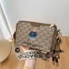 New Women's Versatile Canvas Bag - Fashionable Single Shoulder Crossbody with Cartoon Design