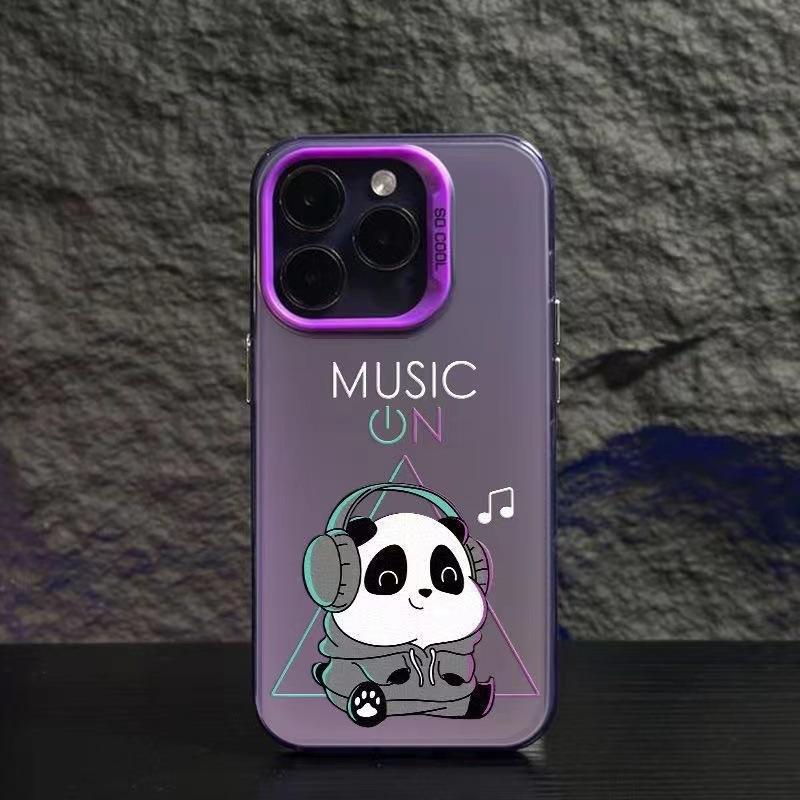 

Music Panda Подходит для Apple 16pro Национальный тренд 15promax Чехол для мобильного телефона Iphone14 Креативный 13mini12 iphone7p/8p