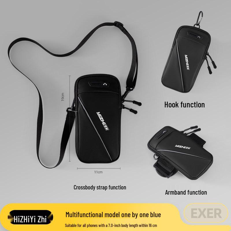 Waterproof Sports Armband for Phones - Thin Fitness Sleeve & Wrist Bag for Men and Women