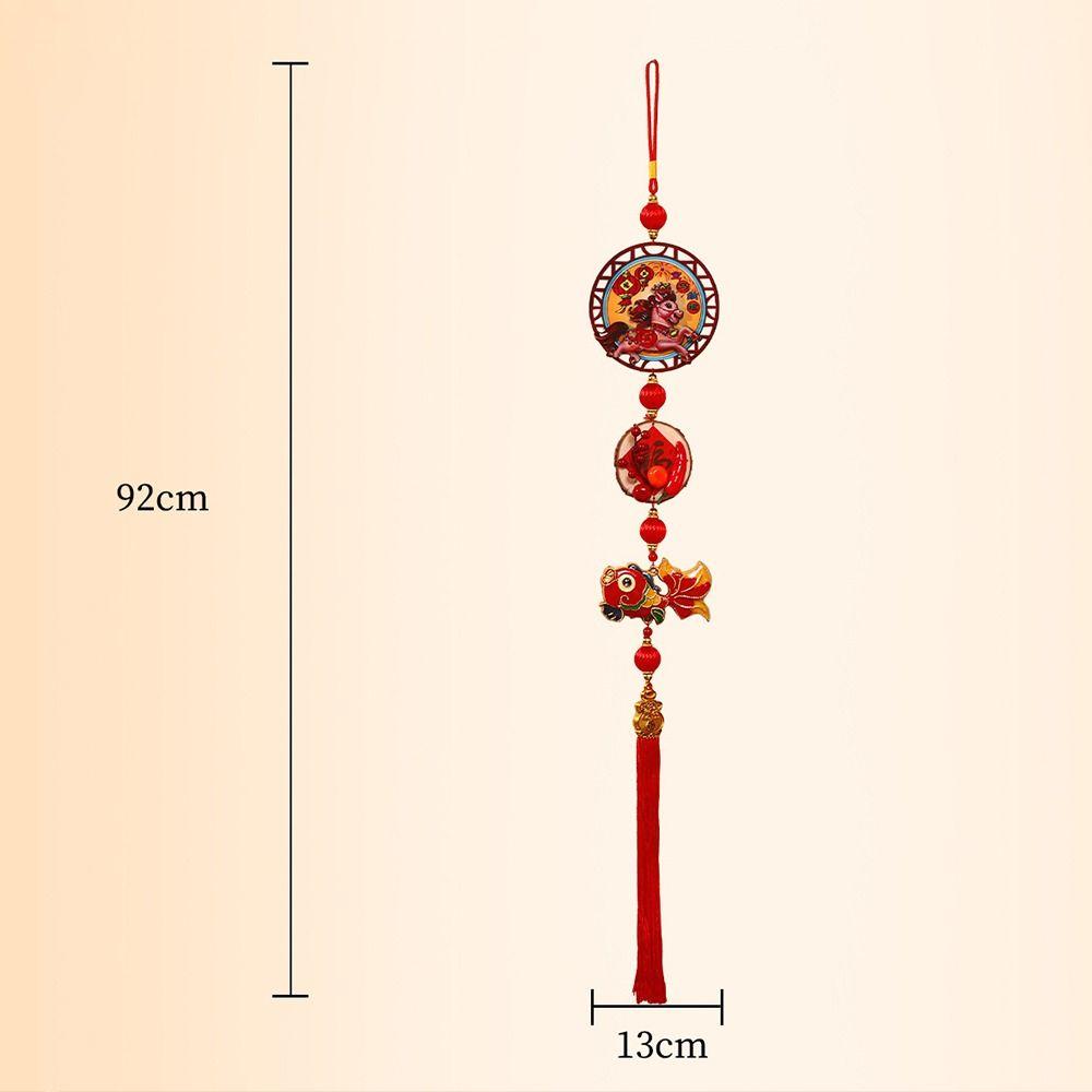 New 2026 New Year Pendant Year of the Horse Flower Pendant Red Lucky Spring Festival Decor for Living Room