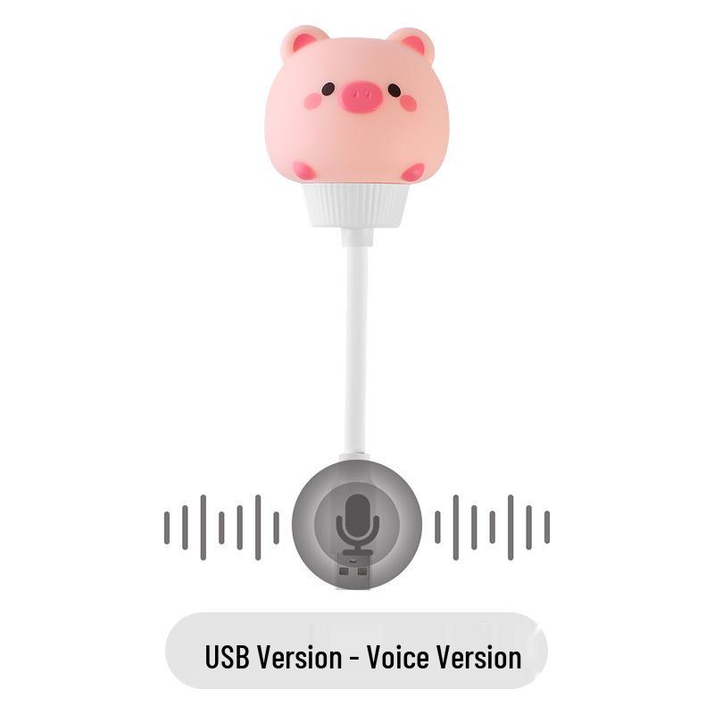 USB Voice-Controlled Dimmable Night Light for Children's Room