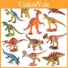 Conjunto Realista de Mini Figuras de Dinossauros em PVC Apresentando Modelos de Tyrannosaurus Stegosaurus Velociraptor E Pterossauro
