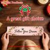1pc Follow Your Dream 2D Flat Tin Sign, Pink Floral Bee Inspirational Rustic Metal Wall Decor, 15.75x3.94in