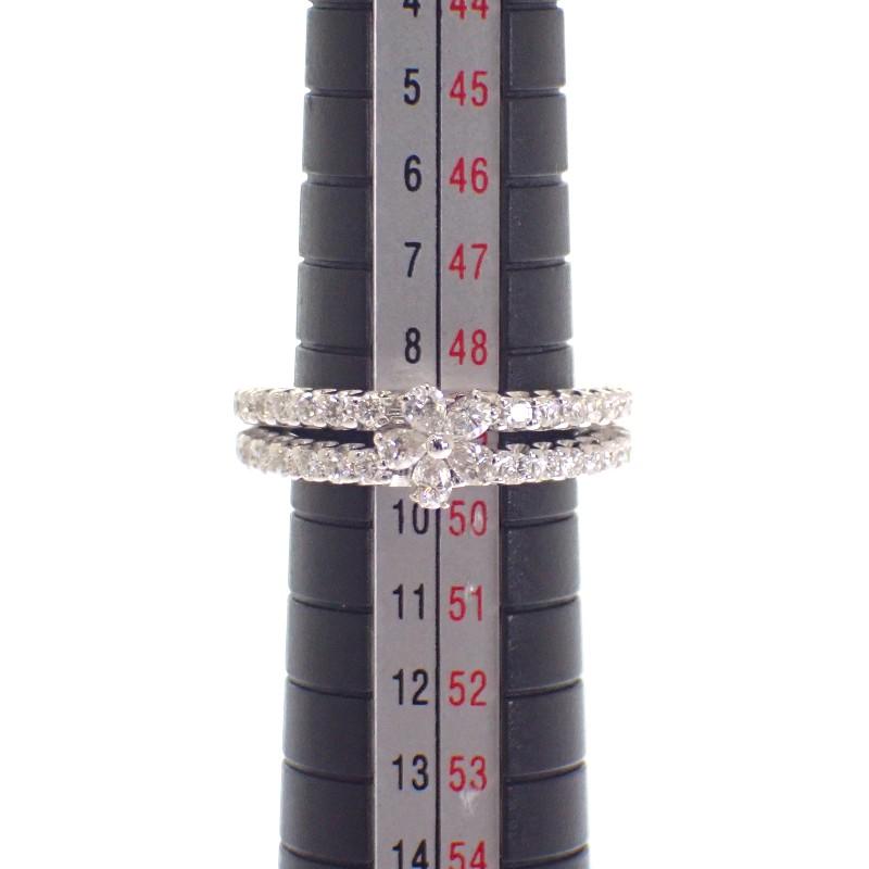 Ponte Vecchio  #9(JP Size) ring K18 white gold Women