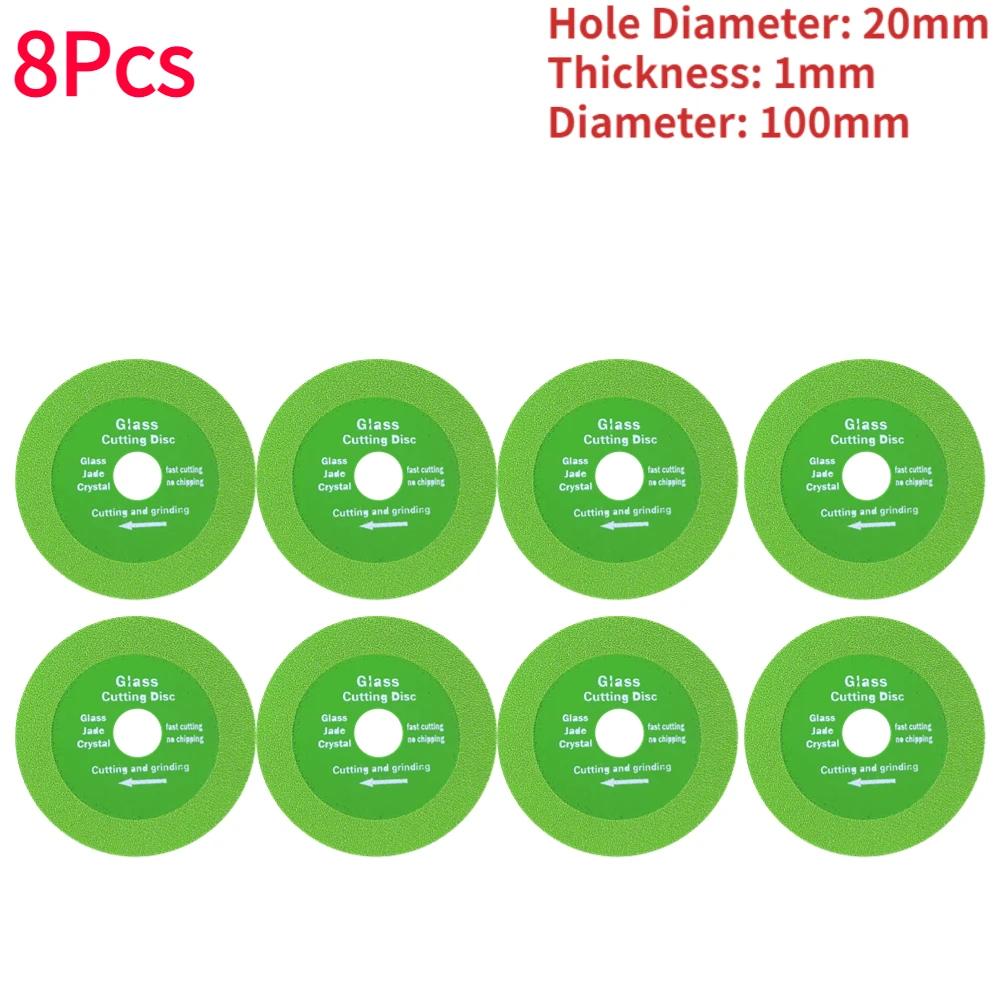 1-20PCS 100mm Glass Cutting Disc Diamond Marble Saw Blade Ceramic Tile Jade Polishing Cutting Tool Sharp Brazing Bottle Grinding