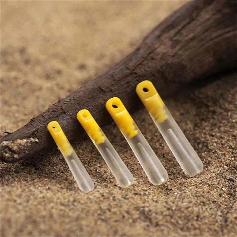 20Pcs Box Packed Transparent Silicone Sliding Float Seat Fishing Float Rest Rotation Elasticity Float Seat Strong Load-bearing