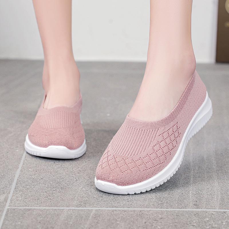 Chaussures de Sport Décontractées Confortables à Semelle Souple pour Femmes Âgées - Nouveau Style Grande Taille Chaussures en Tissu Vieux Pékin