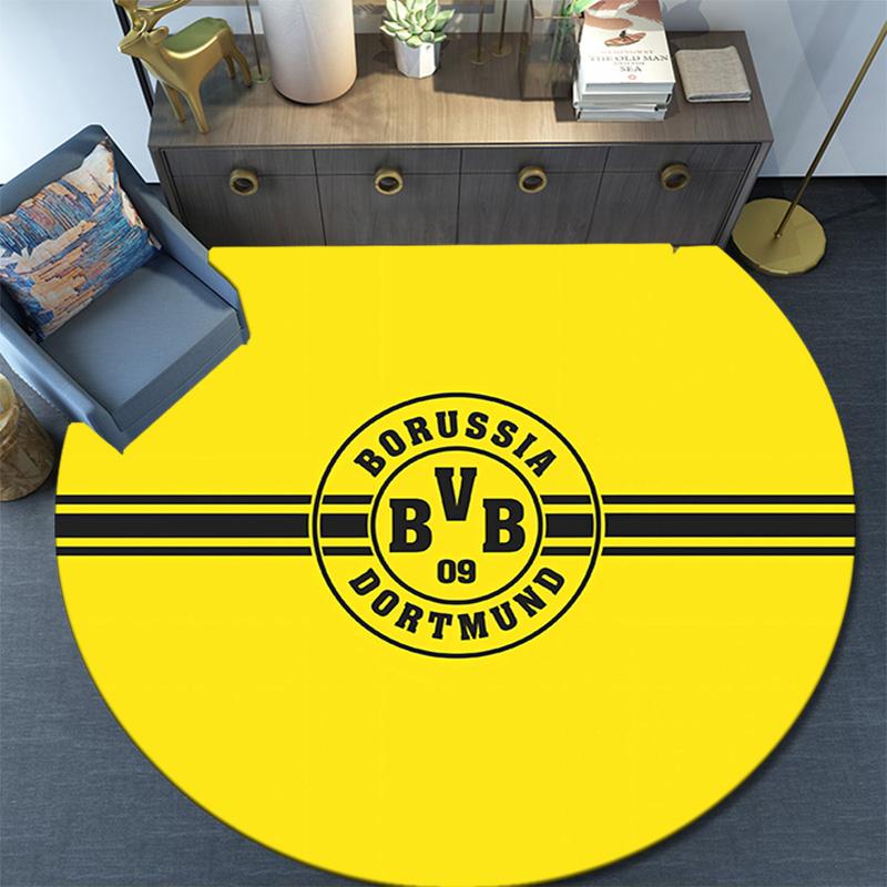 BVB092 Round Area Rug,Carpet Rug for Living Room Bedroom Sofa Playroom Decor,Non-slip Floor Mat