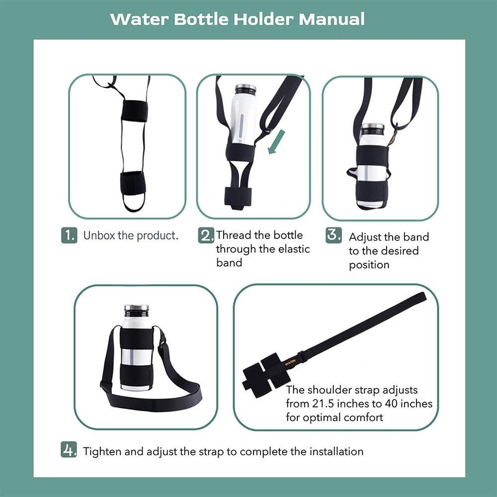 Universal Bottle Shoulder Strap Adjustable Water Bottle Holder Water Bottle Carrier Sling