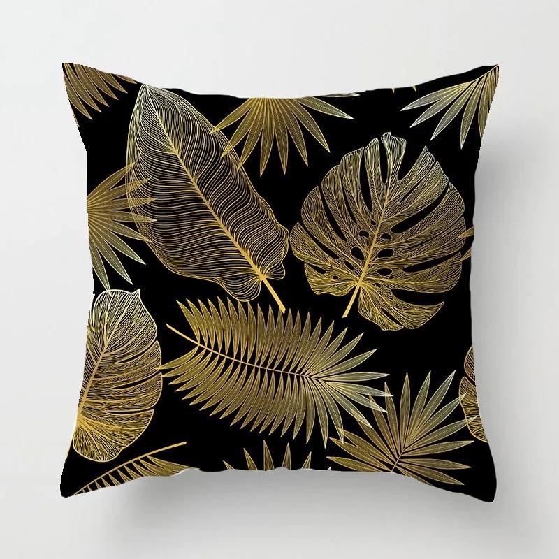 Flax Dandelion Maple Leaf Pattern Series Cushion Cover Sofa Pillow Cover Living Room Decor Nordic Cushion Cover Home Decor