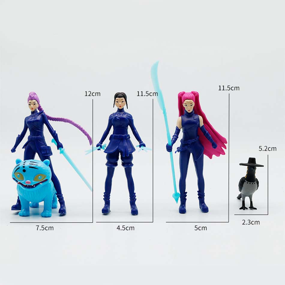 Anime k pop demon hunters Figure Model Toy Cartoon Gaming Peripherals Desk Decoration Collection Figures Model Toy For Kid Gift