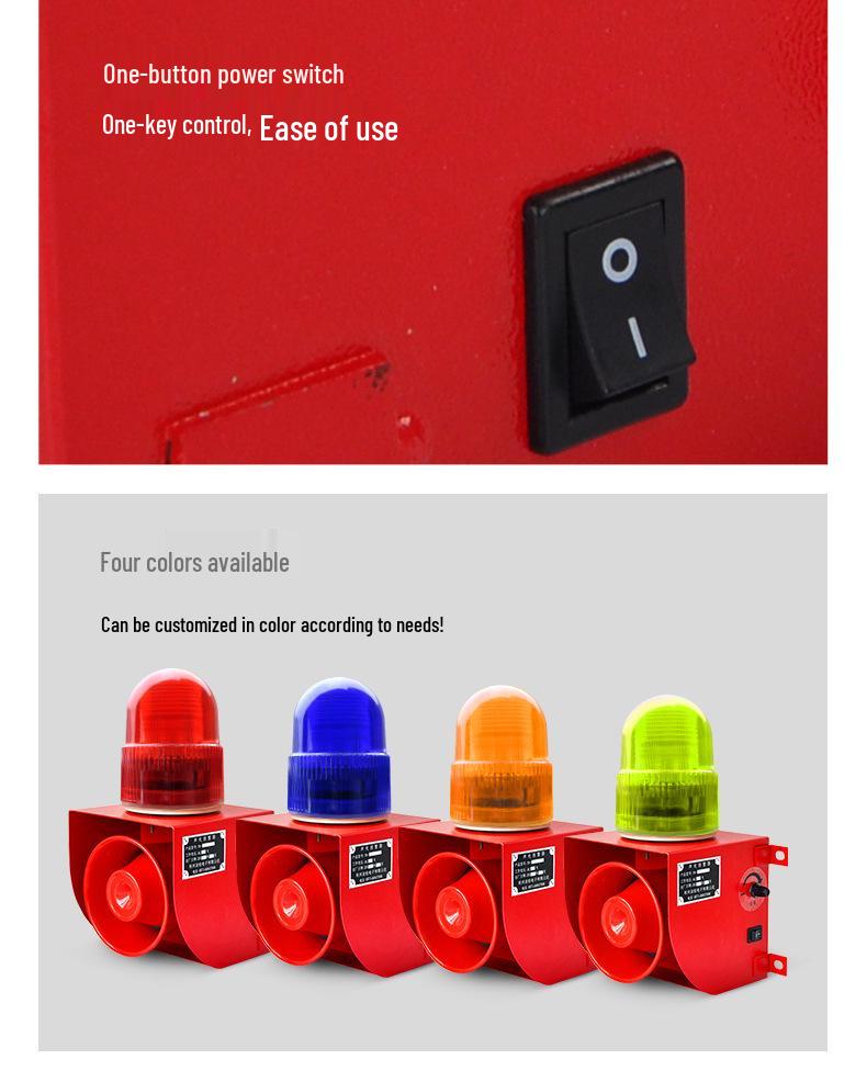 TGDD-001 Industrial Sound & Light Power Outage Alarm for Farms & Workshops (220V/380V)