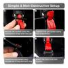 Kit de Substituição de Fivela de Liberação Rápida para Capacete, Capacete com Catraca para Tira do Queixo Até 1 Polegada, Capacete de Motocicleta-M53K