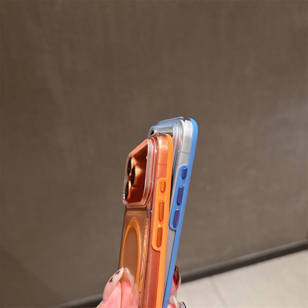For iPhone 17 Pro Case Compatible with MagSafe Shockproof TPU + PC Clear Phone Back Cover