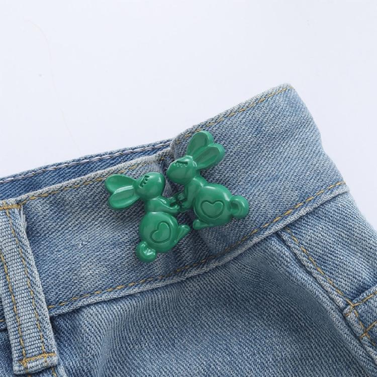 Rabbit Shape Adjustable Jean Button Waist Buckle Snap Pants Buckle Fastener