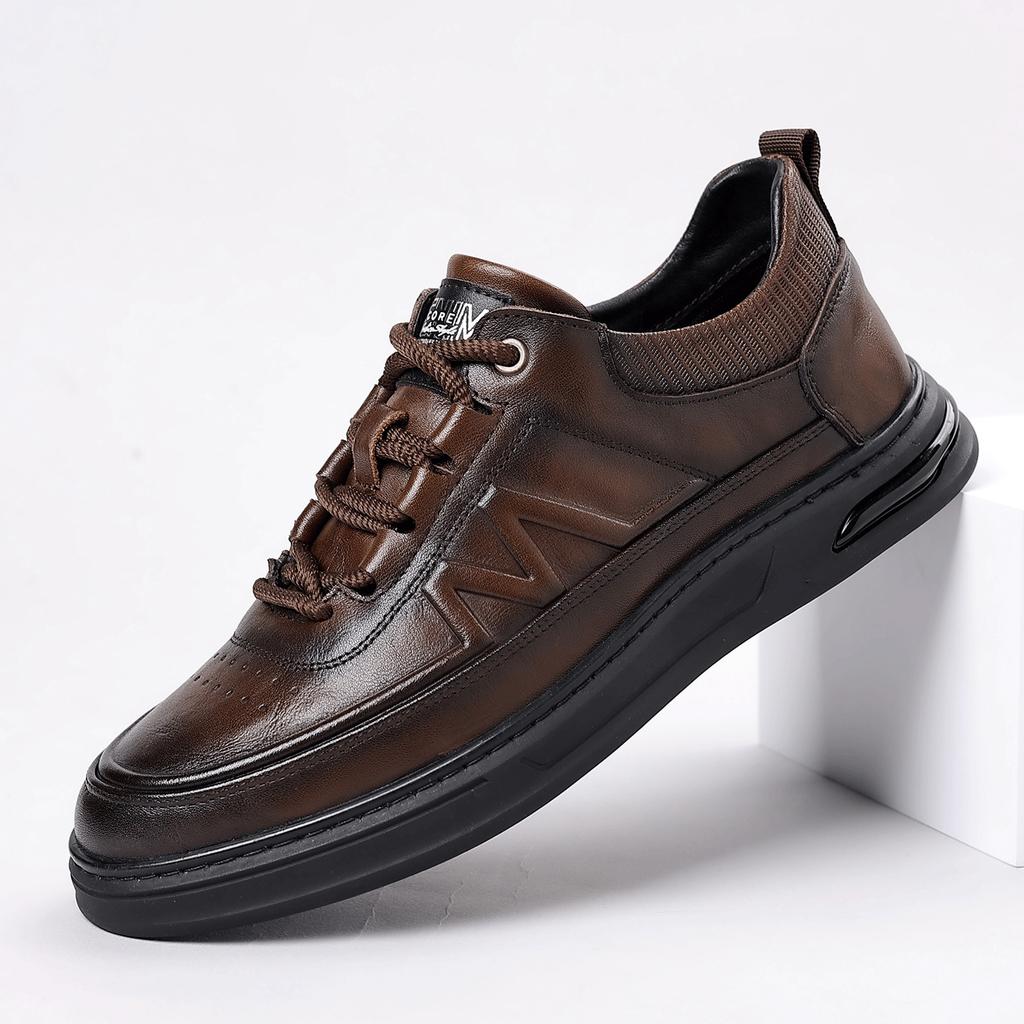 Autumn British Style Men'S Shoes Leather Fashion Youth Tide Shoes Men'S Board Shoes Versatile Casual Single Shoes