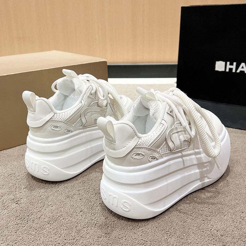 Fashion 8 cm New Women Autumn Breathable Sneakers Casual Female Comfortable Sports Shoes Ladies Shoes Zapatos De Mujer Designer Shoes