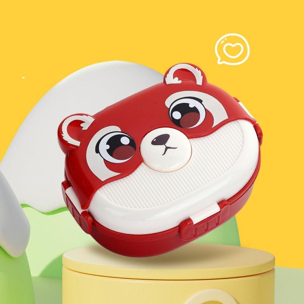 Sealed Food Container Portable Thermos Bowl Cartoon Lunch Box  Picnic