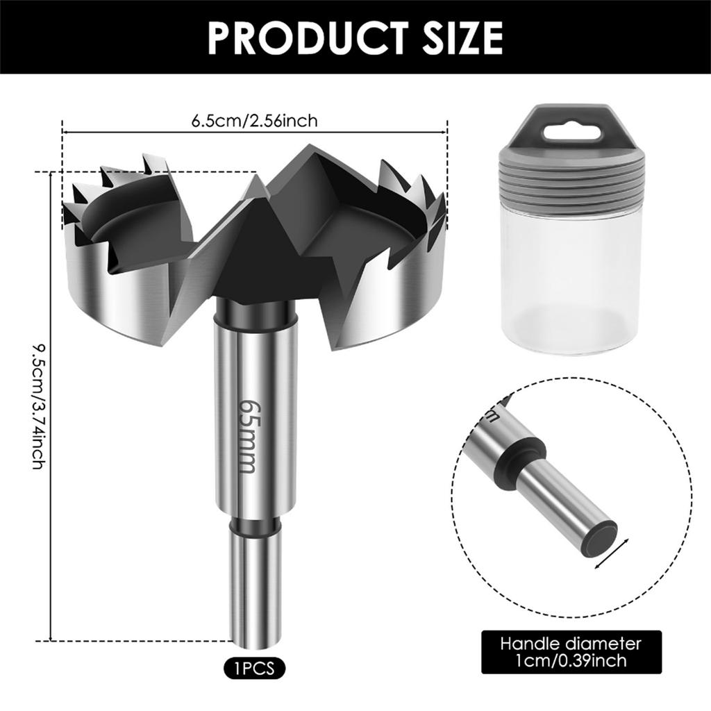 16mm-55mm Forstner Carbon Steel Boring Drill Bits Woodworking Self Centering Hole Saw Cemented Carbide Wood Cutter Tools Set