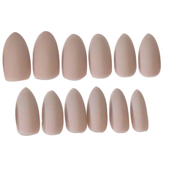 15 Colors 24Pcs Matte Tip Fake Art Nails Full Cover Grinding Faux Fingernails