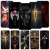 Cross Pattern Element Design Phone Case for Samsung Galaxy A56 A36 A26 A16 A34 A24 A42 A22 A20 A12 A40 A30 A10 5G Soft TPU Cover