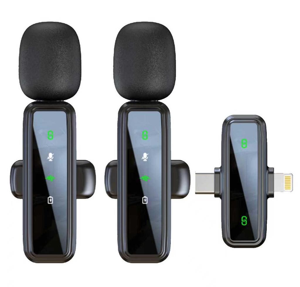 New J81 Lavalier Microphone: Smart Noise Reduction, Wireless J82 Three-in-One Mic