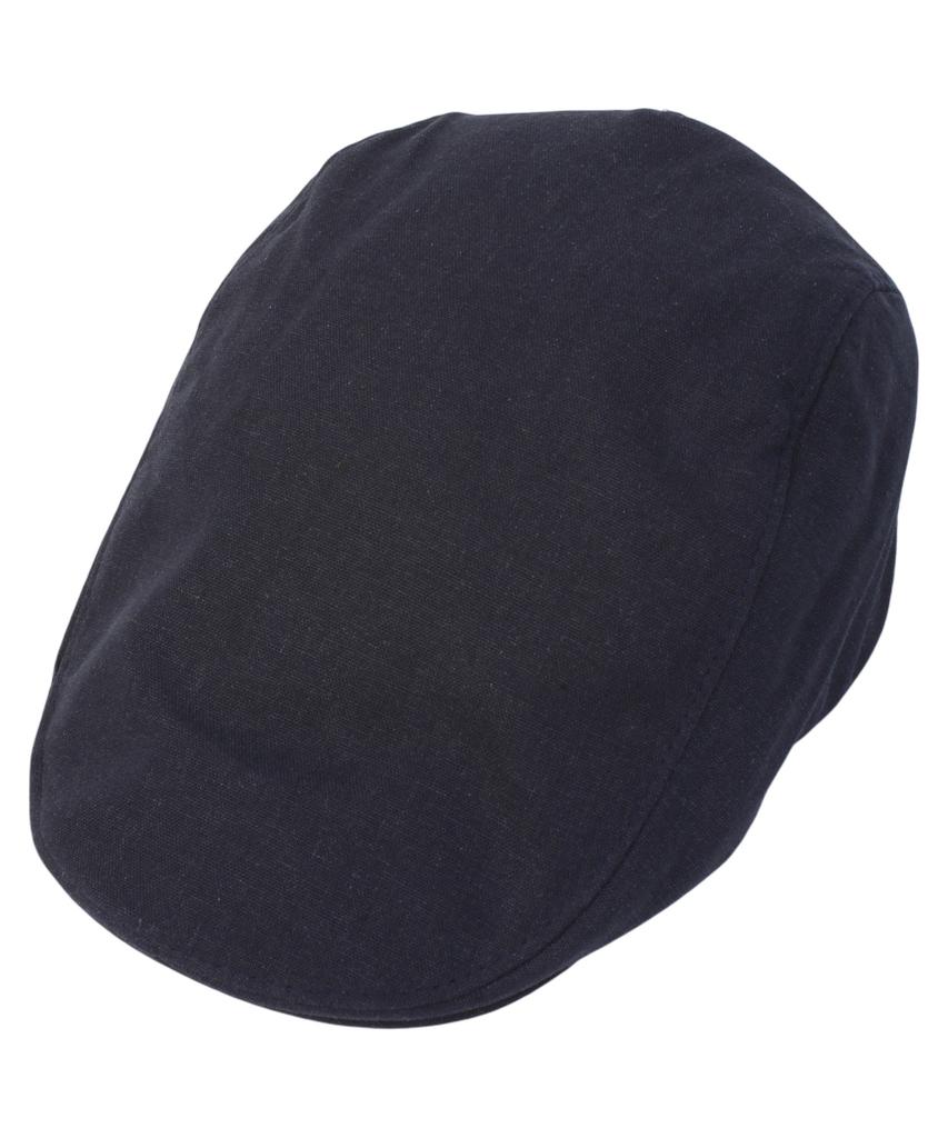 Simple Linen Navy Hunting Cap