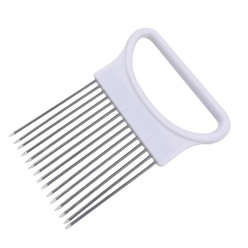 Multifunctional Portable Vegetable Slicer Stainless Steel Onion Slicer Fruit Vegetable Slice Needle Cut Meat Tomato Potato