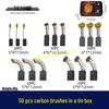 50-Piece Carbon Brush Set for Electric Tools: Compatible with Angle Grinders, Electric Hammers, and More (Small Size, Model 08101)
