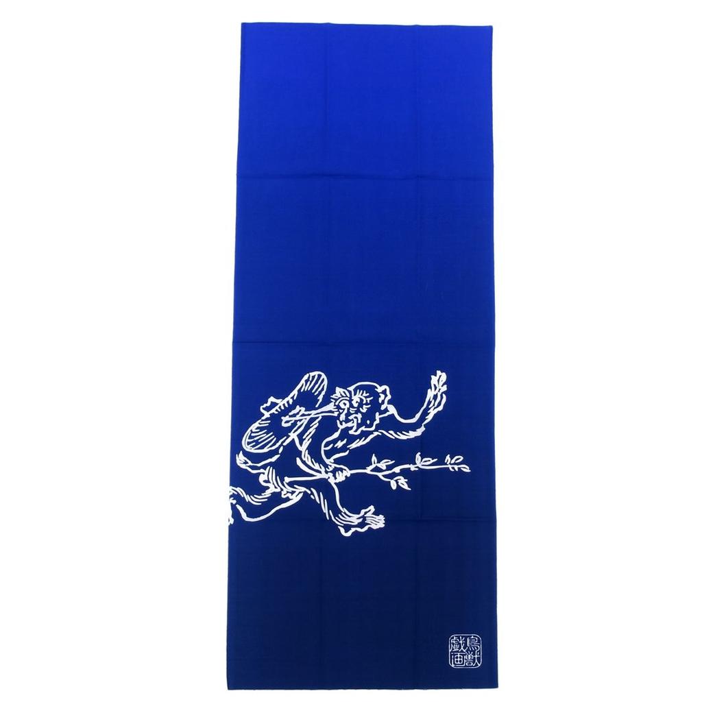 Marushin Tenugui Hand Certified by Kosanji Choju Jinbutsu Giga of Animals and 35 X Chased Made In 0525001000 Towel, Temple, (Caricature People), 90cm,