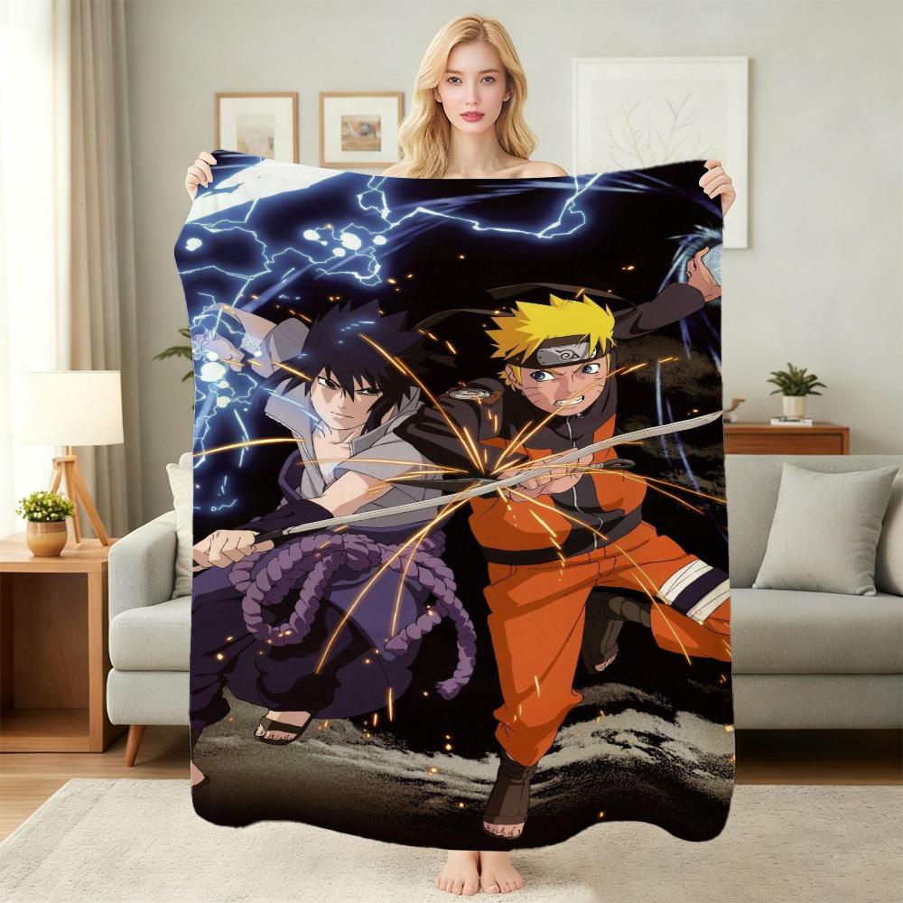 Naruto Unleashes Rasengan Theme Cute Flannel Blanket Skinfriendly Warm Fleece Blanket For Living Room Sofa Nap Home Decor Gift For Friends