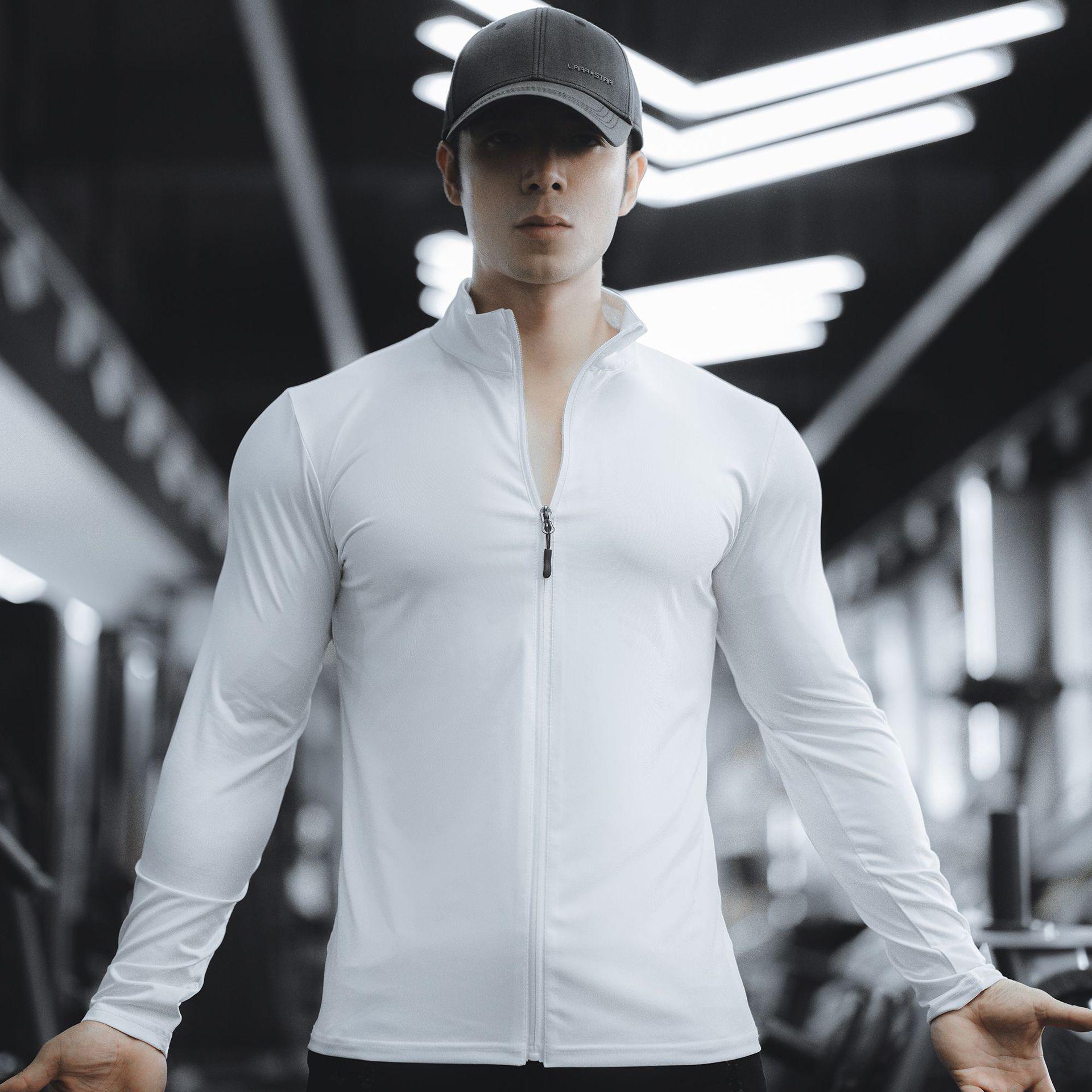 Men s Quick-Dry Long Sleeve Sports Shirt for Spring and Autumn M