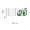 10pcs Strip Mirror Wall Sticker Acrylic Self-adhesive Waist Line for Living Room TV Background Beautiful Seam Decorative Strip