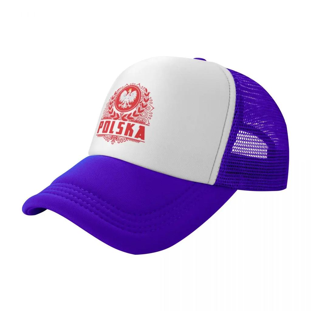Polska Poland Eagle Hiking Mesh Baseball Caps Unisex Personalized FeUnisex Beach Dad Hat Peaked Cap