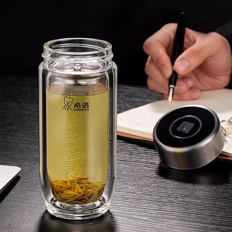 Heenoor Double Wall Insulated Glass Cup