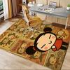 Pucca Office Chair Mat: Cute Cartoon Character Rug for Home Decor, Office Carpet Gift Suitable for Bedroom, Living Room, Various Rooms